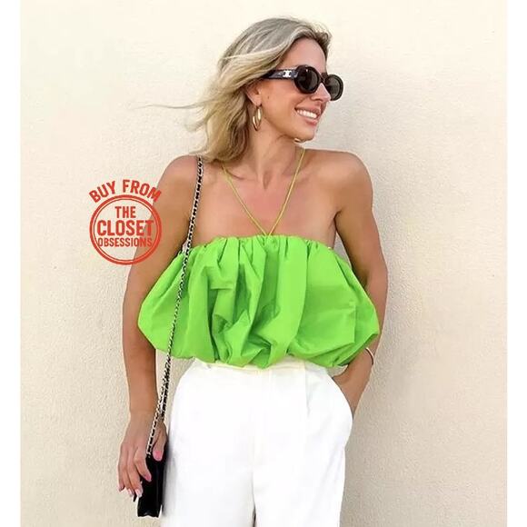 ZARA BLOGGER FAVE!!! Co-Ord Set Balloon Crop Top + Mini Skirt LIMITED EDITION! - Picture 14 of 16